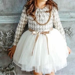 3T Girls Formal Houndstooth & Tulle Dress